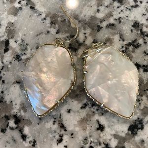 Kendra Scott Off-white Iridescent Earrings